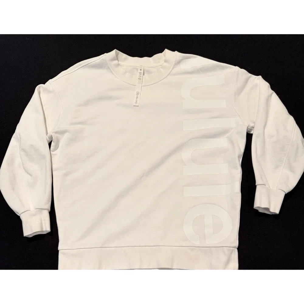 Lululemon Perfectly Oversized Crew Sweatshirt Bright White Size 4